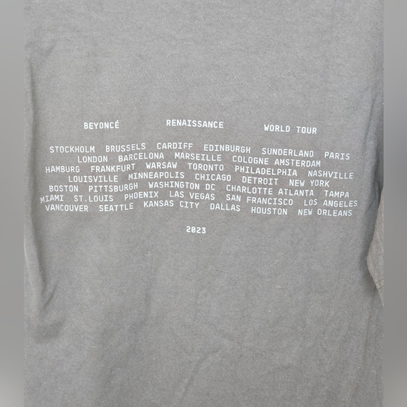Official Black Beyonce Renaissance World tour t-shirt. Multiple sizes. - Picture 4 of 4